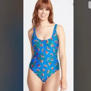 OLD NAVY watermelon one piece swimsuit L